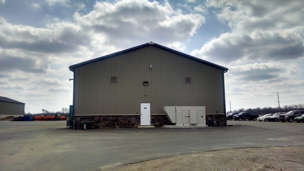 Elkhart county Highway Dept. - Goshen, IN 48 x 280 x 18 Storage buildings.