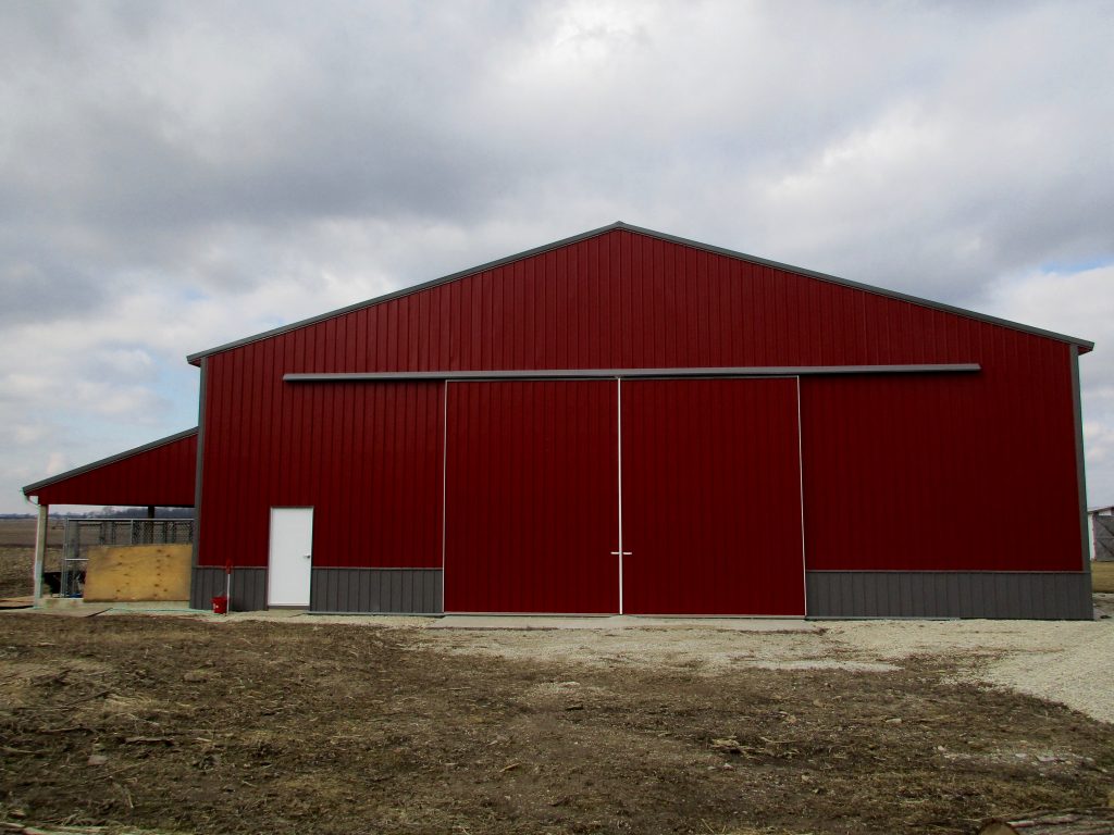 Jeff - Milford, IN 60 x 114 x 16 Farm Building with small lean in the back.